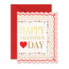 Valentine's Day Scallop Greeting Card