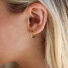 Braided Huggies: 14k Gold Fill