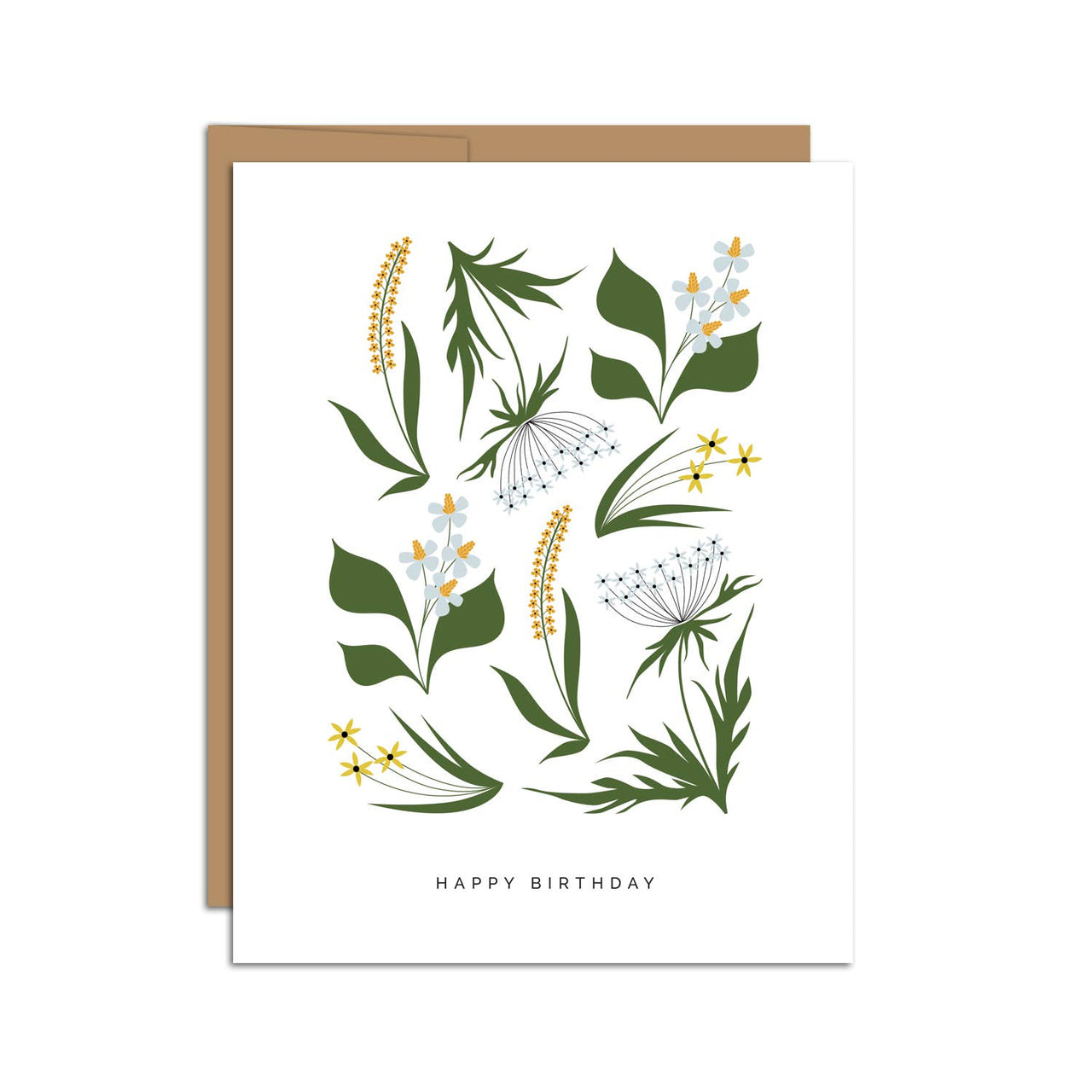 "Happy Birthday" Wildflowers Card