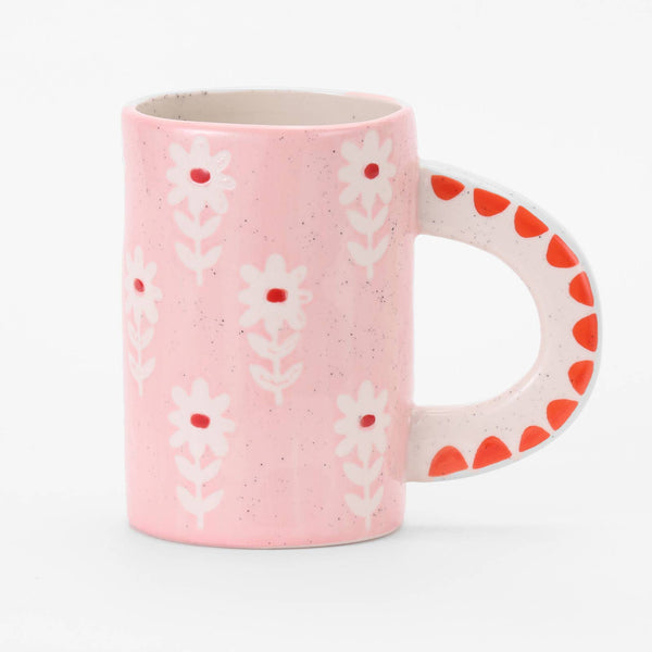 Ceramic Coffee Mug - Pink Floral