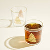 Gold Christmas Tree 12.5 Ounce Glass Tumbler