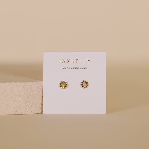 Petite Daisy Stud - 18k Gold Plated Earrings