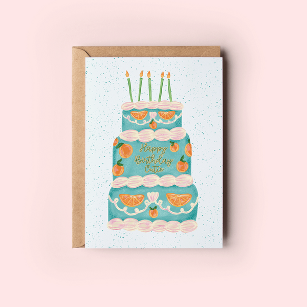 Happy Birthday Cutie Greeting Card