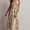 Floral Panel Midi Dress