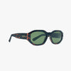 Bea Espresso Polarized Geometric Sunglasses