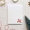 Christmas notepad - Poinsettia