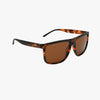 Evans Tortoise Polarized Unisex Square Classic Sunglasses