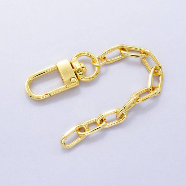 Paperclip Chain Bag Charm Keychain