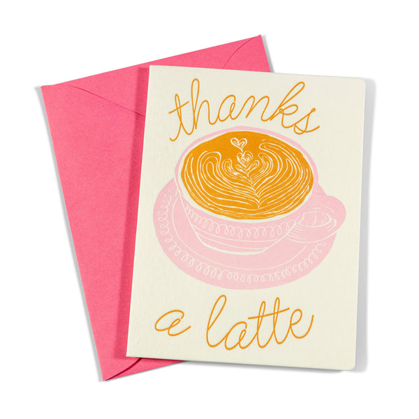Thanks a Latte Greeting Card