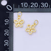 Open Petal Plumeria Charm