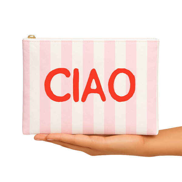 Makeup Pouch - Ciao/ Pink & Red