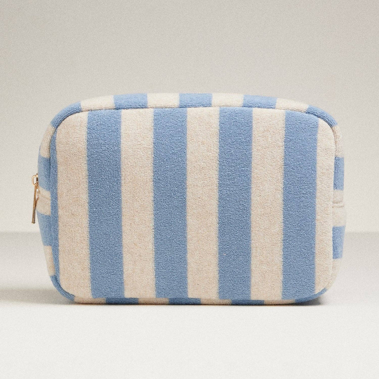Terry Fabric Striped Multi-Purpose Pouch