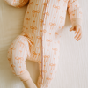 2-way zip baby sleeper - Bow Stripe