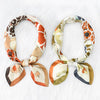 Elegant Floral Satin Scarf