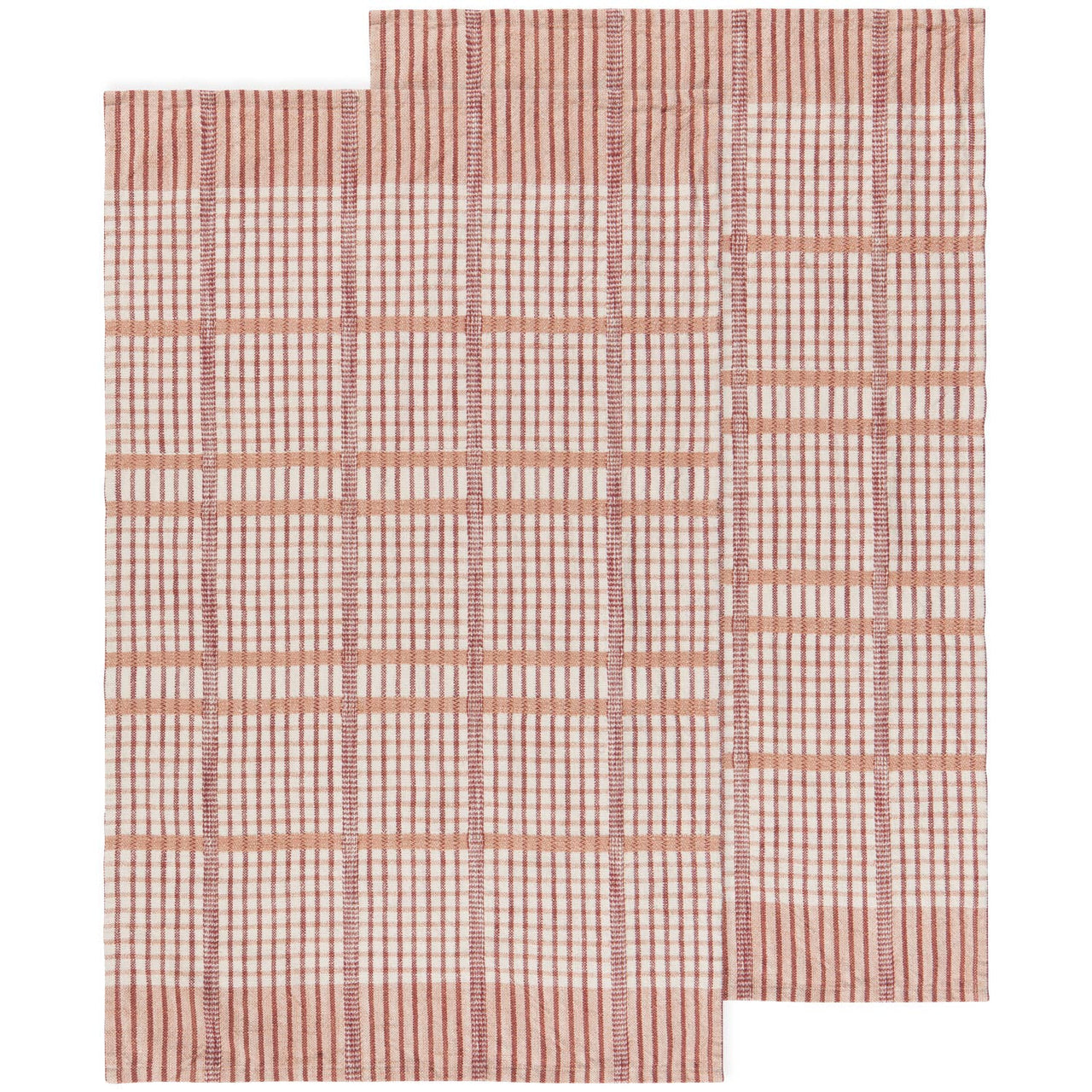 Bisque Finley Check Dishtowels Set of 2