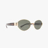 Coco Classic Polarized Oval Metal Sunglasses