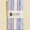 Blue Vine Stripe Tea Towel