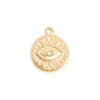 Crystal Evil Eye Sun Disc Charm