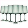 Ripple Colored Wine Glasses