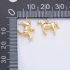 18K Gold Filled 12mm Mini Horse Animal Multidimensional Charm | AH921