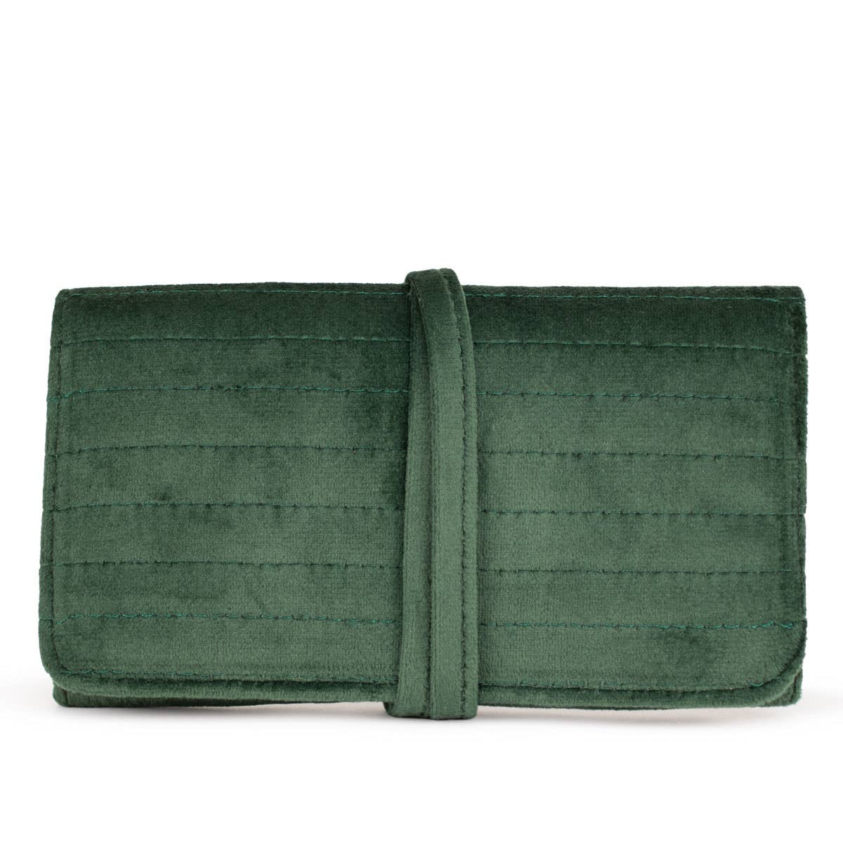 Emily Jewelry Roll - Green