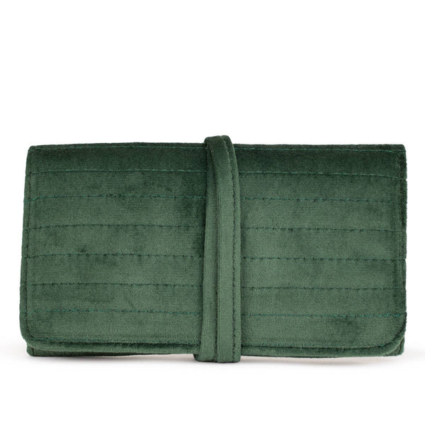 Emily Jewelry Roll - Green