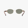 Coco Classic Polarized Oval Metal Sunglasses