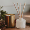 Warm and Cozy 10 oz Soy Candle, Metallic Jar