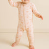 2-way zip baby sleeper - Bow Stripe