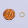 24K Gold Filled 5mm, 6mm, 7mm, 8mm (18 Gauge) Jump Ring Jewelry Making Supply | SP-1560 ~ SP1563-15: 7mm