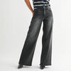 Ultra Wide Leg Jeans - Black