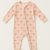 2-way zip baby sleeper - Bow Stripe