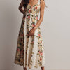 Floral Panel Midi Dress