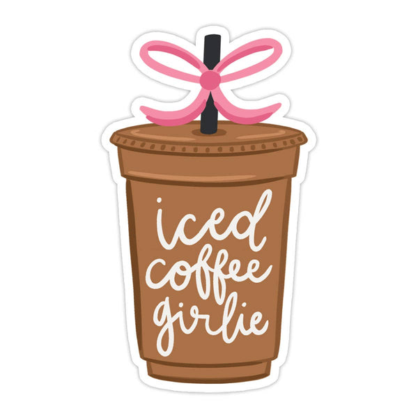 Iced Coffee Girlie Vinyl Sticker