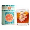 Vintage Santa Face Old Fashion Glass