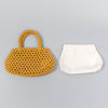 Handmade Wooden Bead Handbag - Khaki