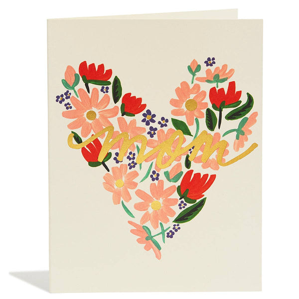 Floral Heart for Mom Card