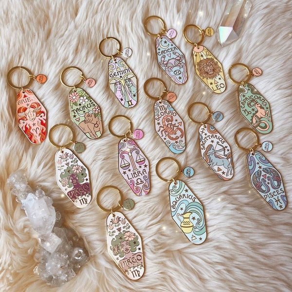 Zodiac Motel Keychain