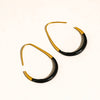 Perchée Enamel Hoop Earrings