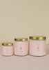 4oz  Clear Crystal Candles - Rose Quartz - Love