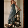 Button Front Tencel Maxi Dress - Denim