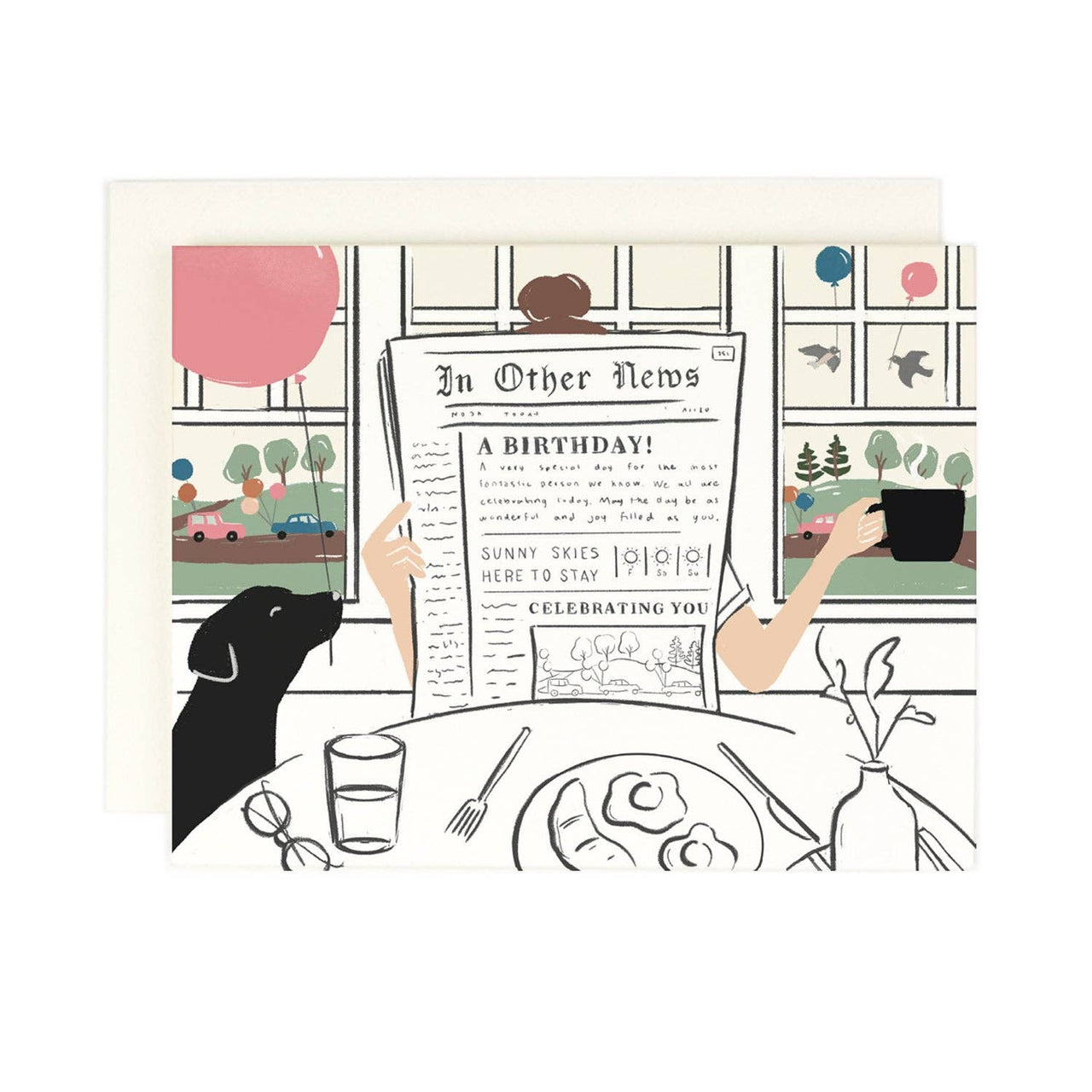 Birthday News Greeting Card