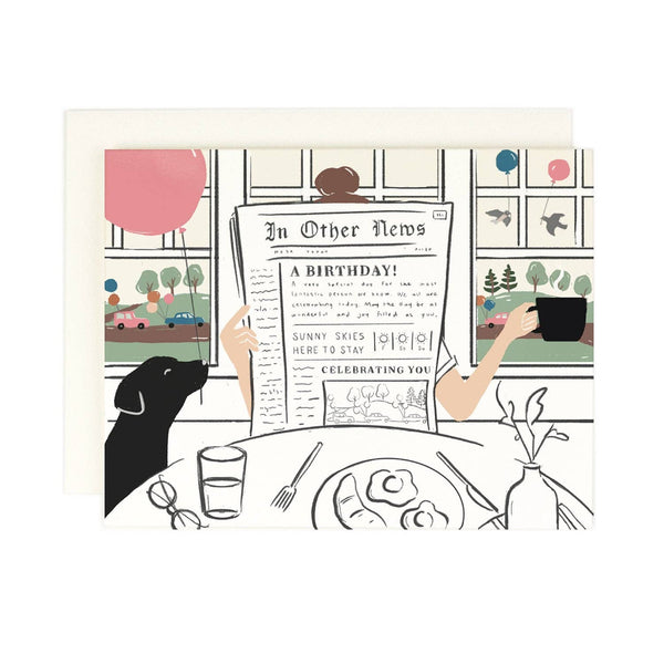 Birthday News Greeting Card