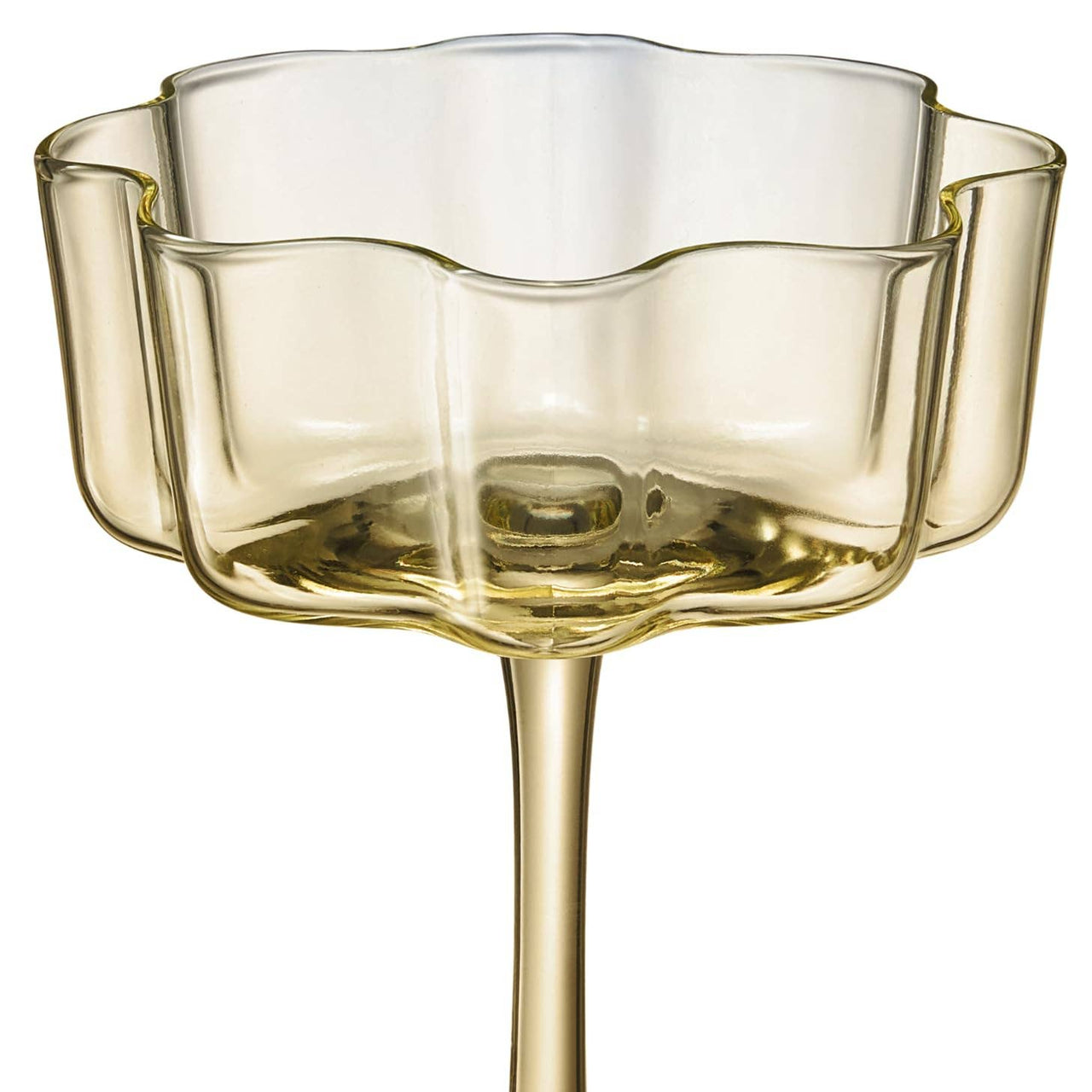 Flower Wave Coupe Cocktail Glass - Bright Colors