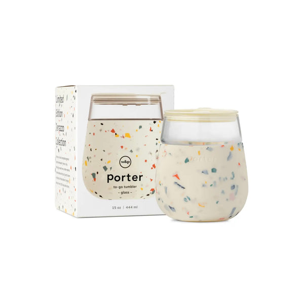 Porter Glass Cup - Terrazzo Cream