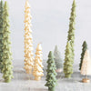 10” Tree Shaped Taper Candle Set -Cedar Green