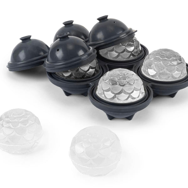 Peak Petal Cocktail Ice Cube Tray- Charcoal