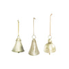 Hanging Metal Bells Distressed Pewter Finish