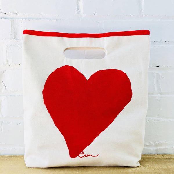 Red Heart Lunch Bag