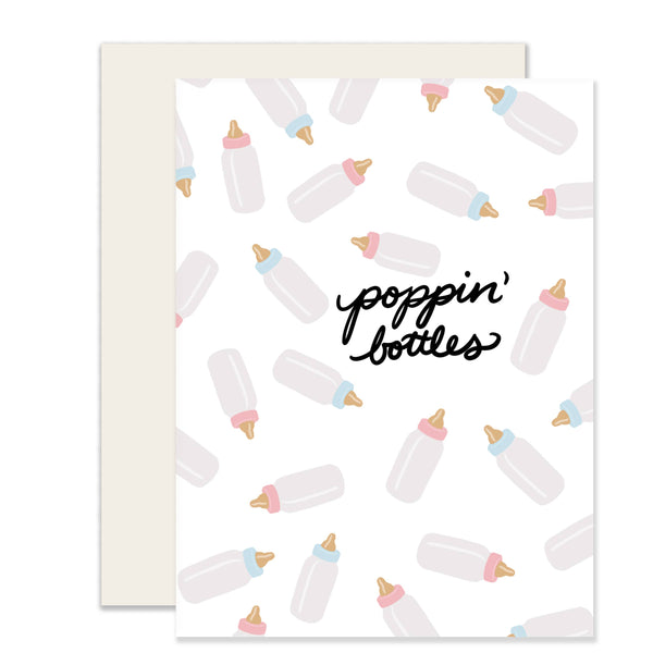 Baby Bottles Greeting Card